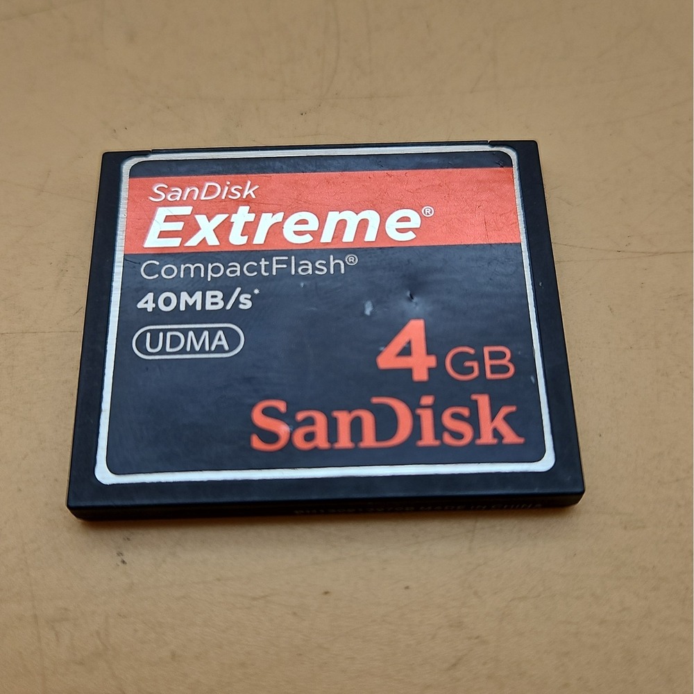 SanDisk Extreme 4GB CF 40MB/s CompactFlash Speed Up UDMA SDCFX-004G